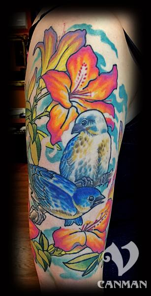 tattoos/ - Blue birds - 122465